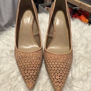 Beige heels. 3”